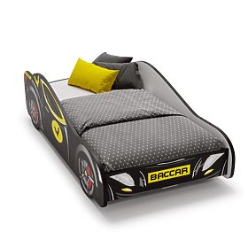 Letto per bambini auto Batcar nero 160x80