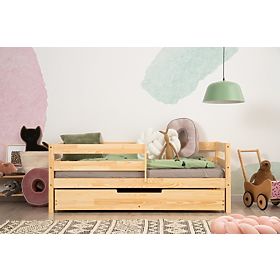 Letto per bambini CPD Mila Plus con cassetto - naturale