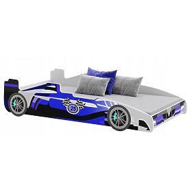 Letto per bambini FORMULA blu 160 x 80 cm