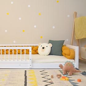 Letto per bambini Montessori Woodie Plus - bianco, Ourbaby®