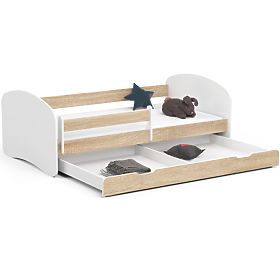 Letto per bambini SMILE 180x90 Rovere Sonoma + Materasso