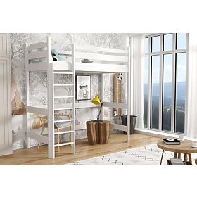 Letto rialzato Texas - bianco