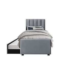 Letto RUSSO 90 cm grigio (4p=1ks)