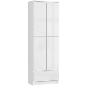 LIBRERIA CHIUSA R60 2D 1SZ CLP PK BIANCO/ BIANCO LUCIDO