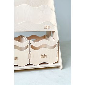 Libreria e scaffale per giocattoli WAVE M - naturale