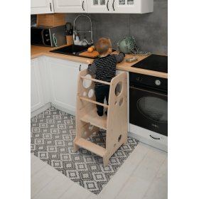 Torre apprendimento Montessori Lena MAXI 85 - naturale, LilaBaby