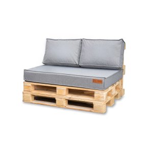 Set di cuscini per mobili pallet - Grigio chiaro