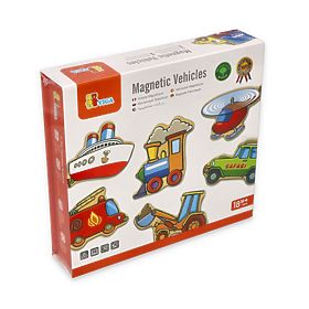 Magneti in legno per bambini - Veicoli
