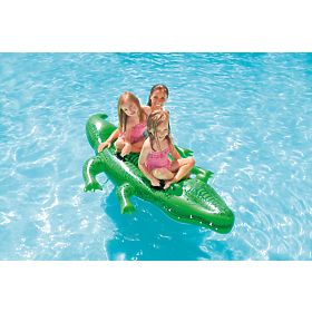 Materasso gonfiabile a forma di coccodrillo con maniglie 203x114 cm INTEX 58562, INTEX