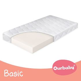 Materasso in schiuma Ourbaby Basic - 200x140 cm, Ourbaby®