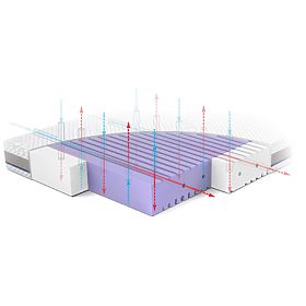 Materasso per lettino ASEPTIC in schiuma antibatterica: Dimensione - 140x70, Rücken