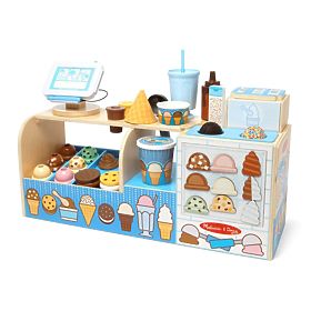 Mega gelateria - set in legno per giocare al negozio di gelati