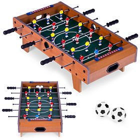 Mini calcio balilla da tavolo 69x35,5 cm in legno ECOTOYS
