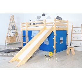 Lettino rialzato per bambini Ourbaby Modo con scivolo - pino