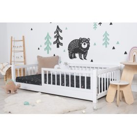 Lettino basso per bambini Montessori Ourbaby - bianco