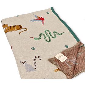 Nature Planet Coperta in cotone organico Animali Selvaggi