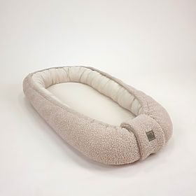 Nido per bambini Teddy in mussola e pecora - beige, TOLO
