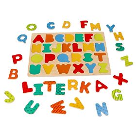 Nuovo puzzle in legno Alfabeto - gioco di lettere