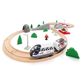 Otto - pista di legno con ponte 45 elementi