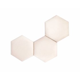 Pannello imbottito Hexagon - crema