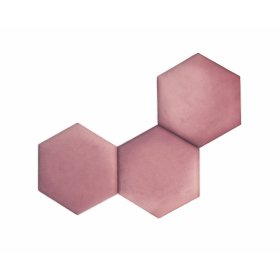 Pannello imbottito Hexagon - rosa, Ourbaby