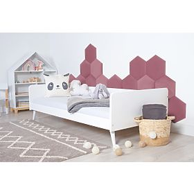 Pannello imbottito Hexagon - rosa