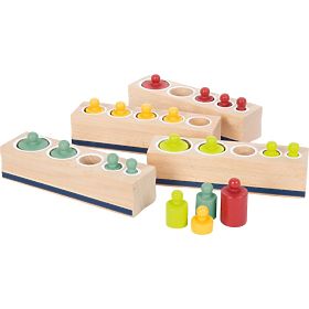 Pesi con inserto in legno
