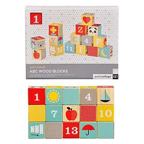 Petit Collage Blocchi di legno ABC
