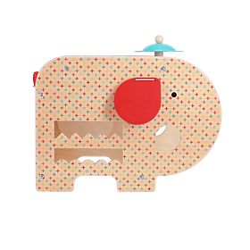 Petit Collage Elefante musicale in legno 5 in 1, Petit Collage