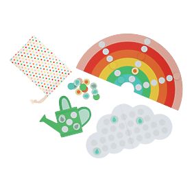 Petit Collage Gioco cooperativo Rain, rain, rainbow, Petit Collage