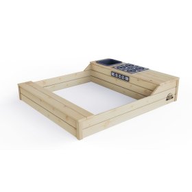 Sandbox 2 in 1 con cucina - naturale