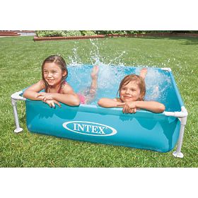 Piscina quadrata con telaio per bambini 122x122x30 cm INTEX 57173