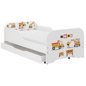 Lettino MIKI 160 x 80 cm - Cantiere, Wooden Toys