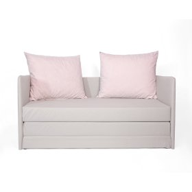 Divano letto Jack - grigio chiaro / rosa purd