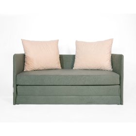 Divano letto Jack - verde scuro/beige, SFM