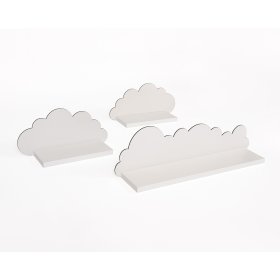 Set di 3 mensole - nuvola bianca, Ourbaby