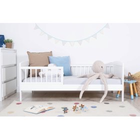 Letto per bambini Junior bianco 160x70 cm, Ourbaby