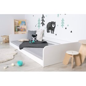 Lettino Montessori in legno Sia - bianco, Ourbaby®