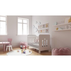 Lettino bimbo Zuza 140x70 cm con sponda imbottito