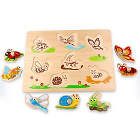 Puzzle con maniglie insetti