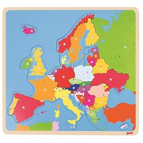 Puzzle educativo Mappa d'Europa - puzzle in legno