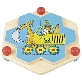 Puzzle esagonale Goki veicoli