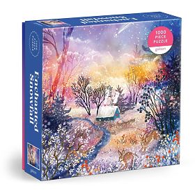 Puzzle Galison Paesaggio Innevato Magico 1000 Pezzi, Galison