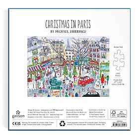 Puzzle in lamina di Michael Storrings Natale a Parigi 1000 pezzi