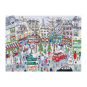 Puzzle in lamina di Michael Storrings Natale a Parigi 1000 pezzi