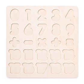 Puzzle in legno con numeri