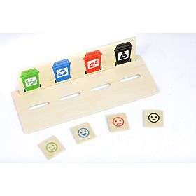 Puzzle in legno per imparare a differenziare i rifiuti, Viga