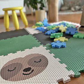 Puzzle in schiuma 9 pezzi - bradipo e arcobaleno, VYLEN