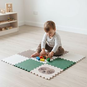 Puzzle in schiuma 9 pezzi - bradipo e arcobaleno