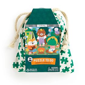 Puzzle Mudpuppy Campeggiatori Allegri in Sacchetto di Stoffa 36 Pezzi